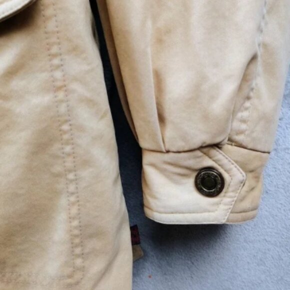 Vintage Woolrich Chore Barn Jacket Plaid Lined Men's Sz XL Tan Suede Collar 90s - Picture 4 of 13